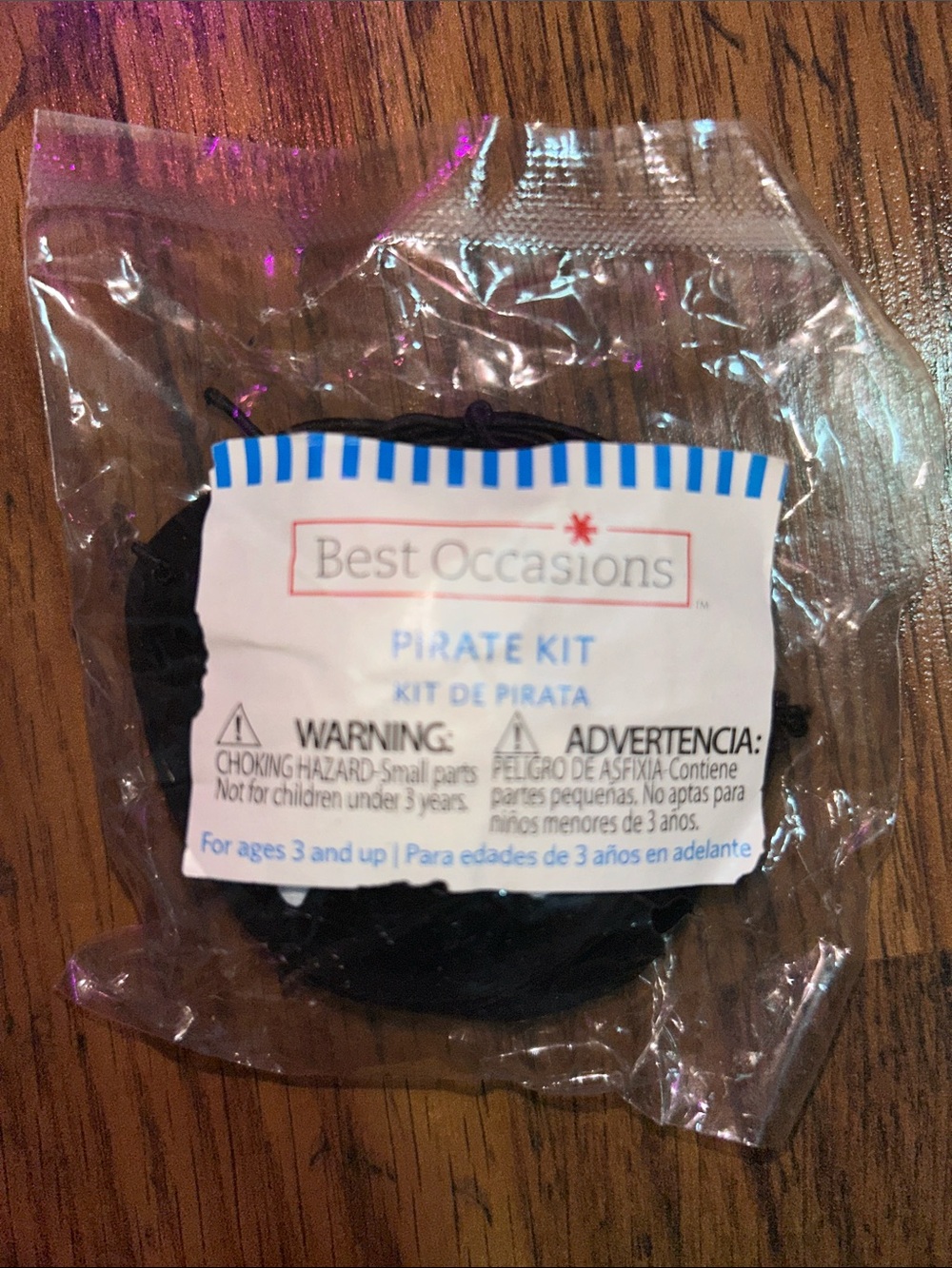 Halloween Black Pirate Kit Party Accessories C1.RBk.